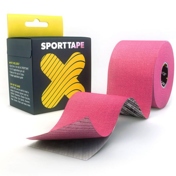 Kinesiology-Tape-Extra-Sticky-Pink-5cm-SPORTTAPE-600x600