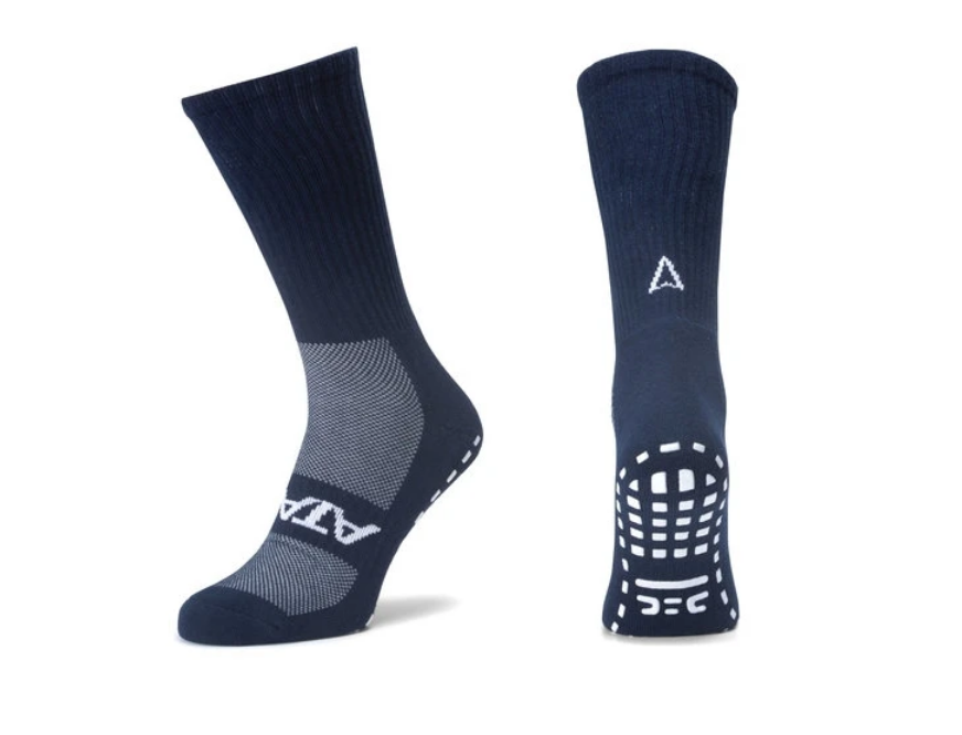 Atak SHOX Mid-Leg Grip Socks Nay | The Rugby Shop
