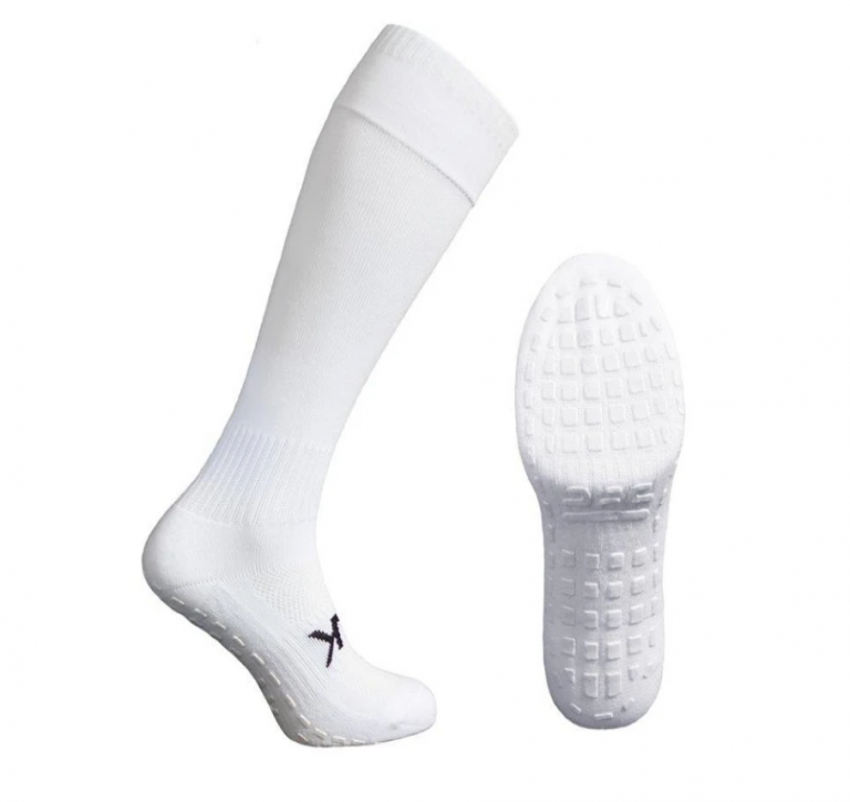 Atak SHOX Full Length Grip Socks White | The Rugby Shop