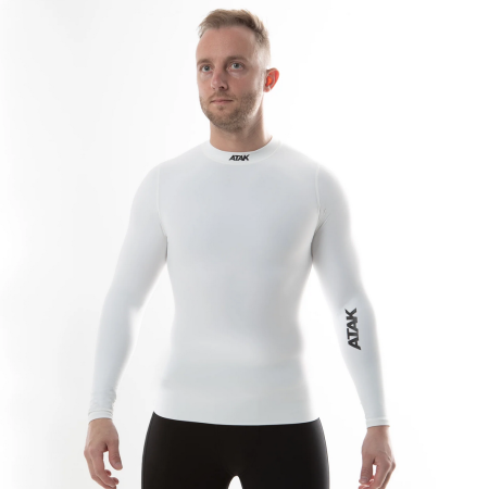 Atak Compression Long Sleeve Top White