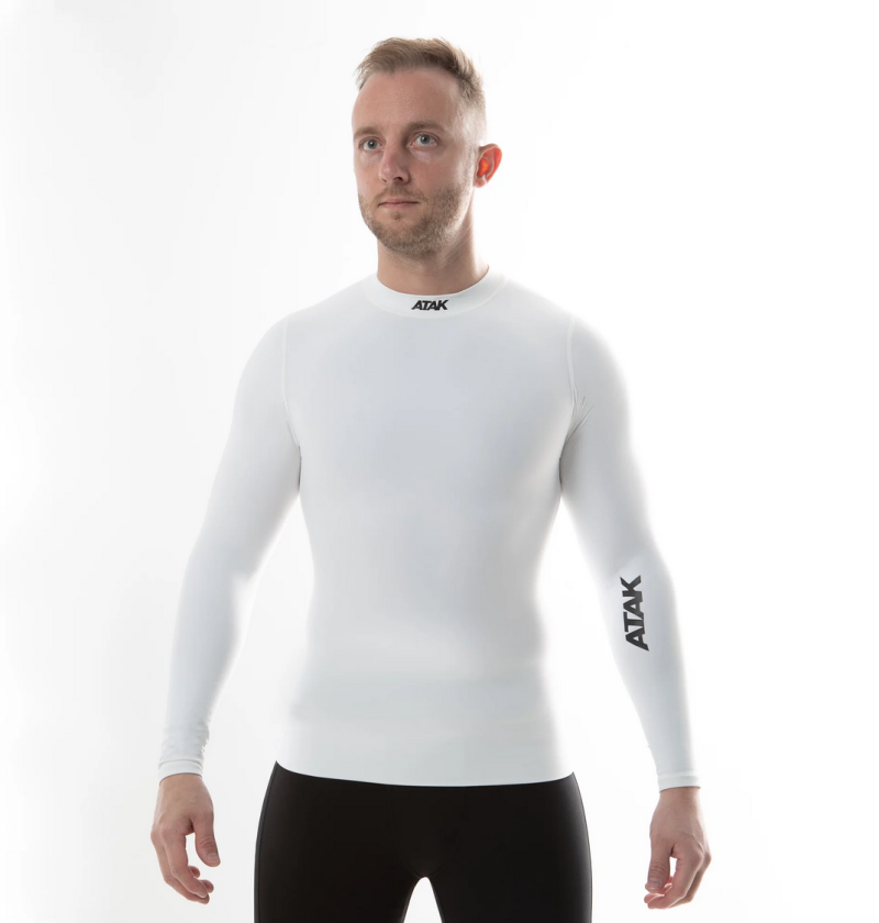 Atak Compression Long Sleeve Top White