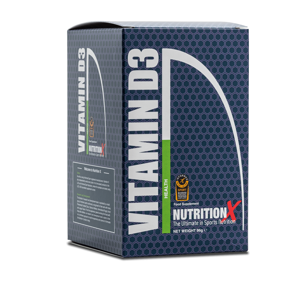 Nutrition X Vitamin D3 Tablets 120 The Rugby Shop