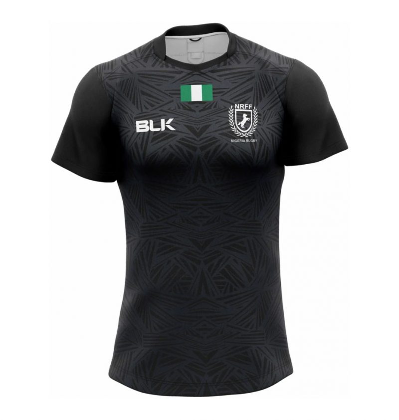 Nigeria Rugby Shirt Home Black
