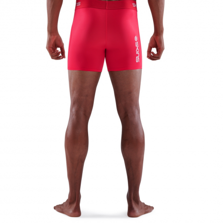 Skins Series 1 Compression Shorts Red Rear