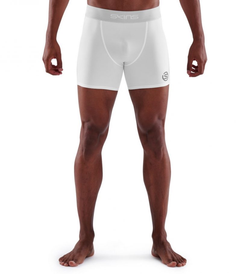 Skins Compression Shorts White Front