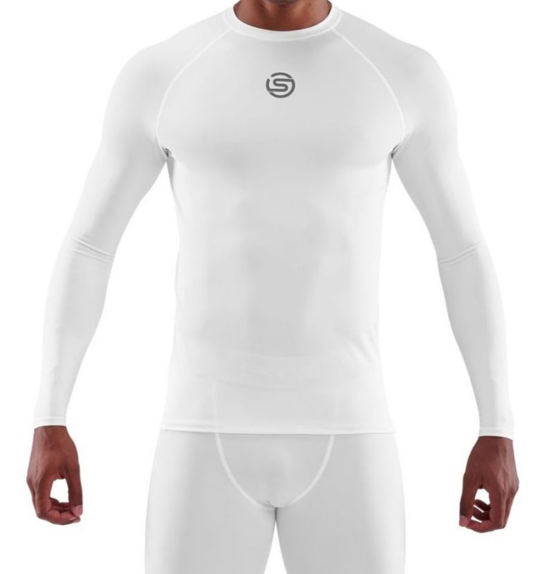 Skins Compression Top White Front