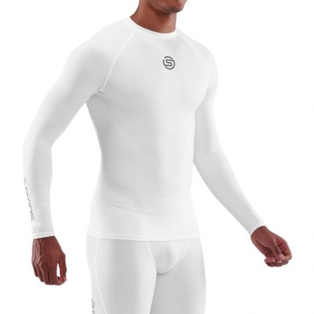 Skins Compression top Long white