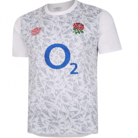 ENGLAND RUGBY WARM UP JERSEY TOP White