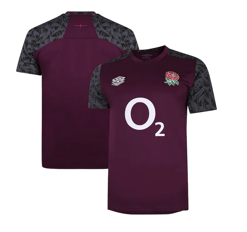 Official Umbro ENGLAND RUGBY GYM TOP purple
