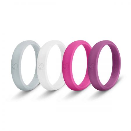 Upgraded Breathable Rubber Rings Haafoo Silicone Rings for Men & Women Classic Style Silicone Wedding Bands 
