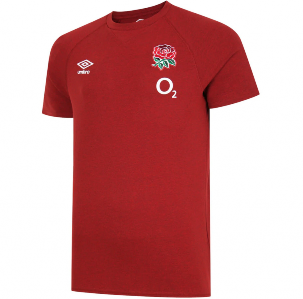 Umbro England Rugby Marl Tshirt Flame Scarlet The Rugby Shop