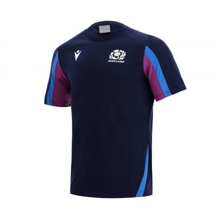 Scotland Rugby Cotton Poly T-shirt Navy