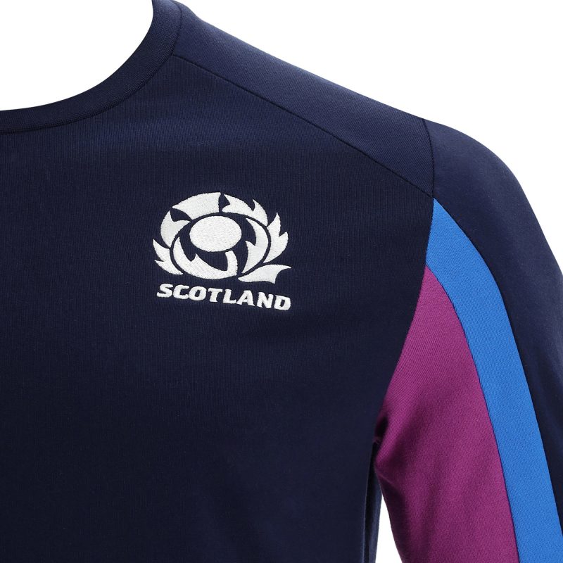 Scotland Rugby T-shirt long sleeve navy