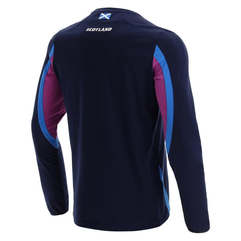 Scotland Rugby Official Long Sleeve CottonPoly T-shirt