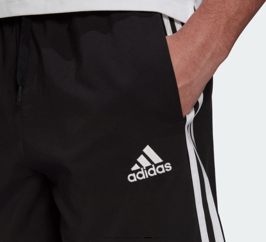 adidas Chelsea 3-Stripes Shorts - Black | The Rugby Shop