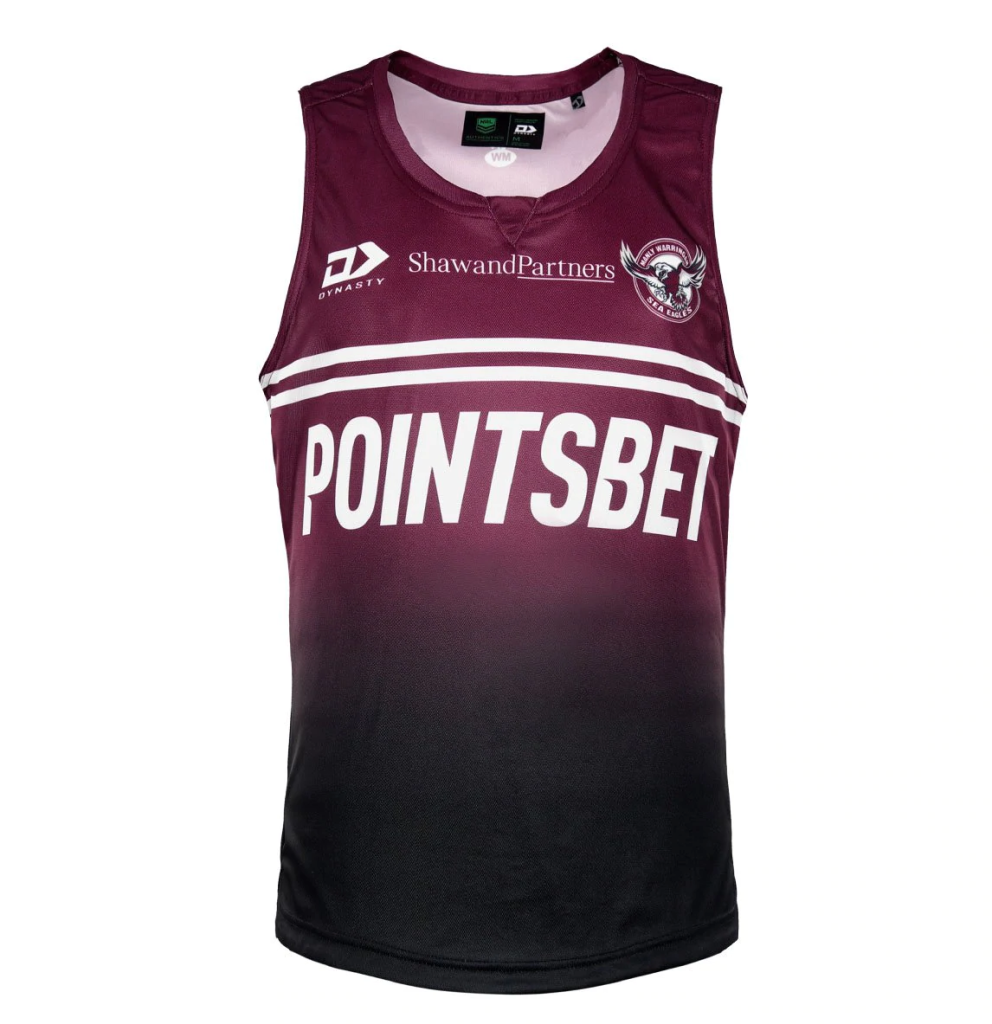 2022 Sea Eagles Mens Training Singlet The Rugby Shop
