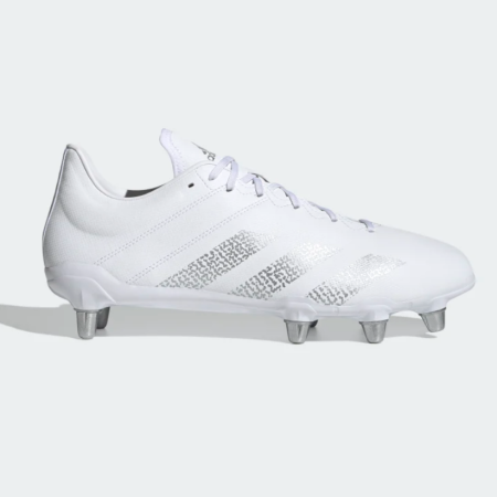 Adidas Kakari Soft Ground Boots White/Silver