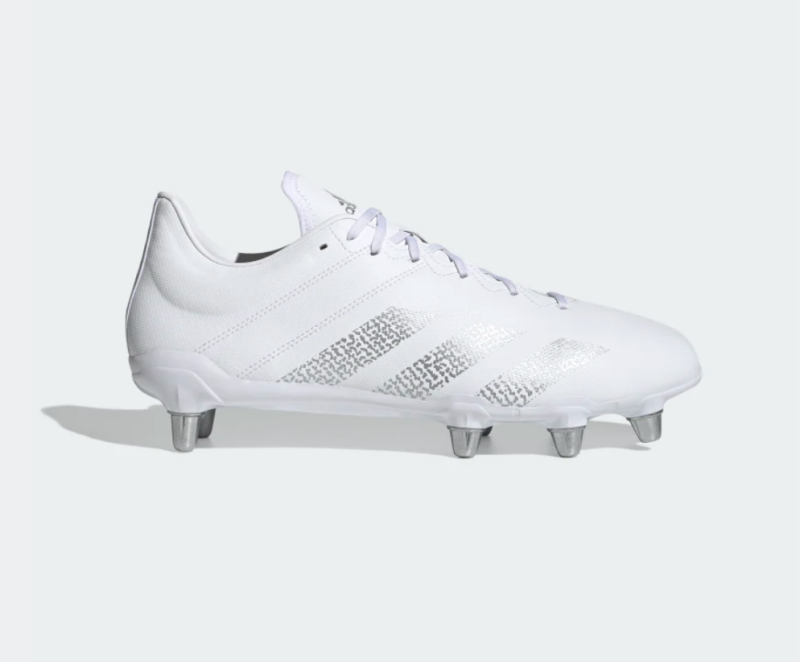 Adidas Kakari Soft Ground Boots White/Silver