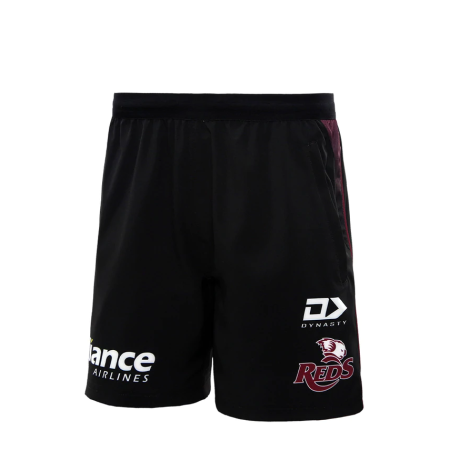 Queensland Reds Gym Shorts Black side