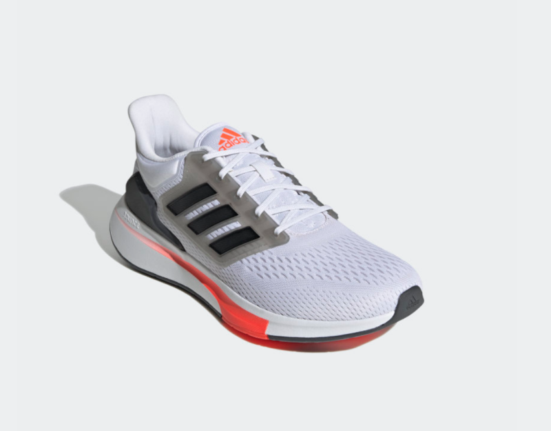 adidas Mens White EQ21 Trainers front