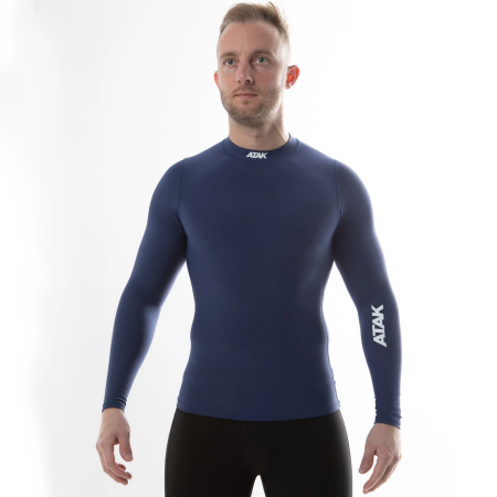 Atak Compression top Navy
