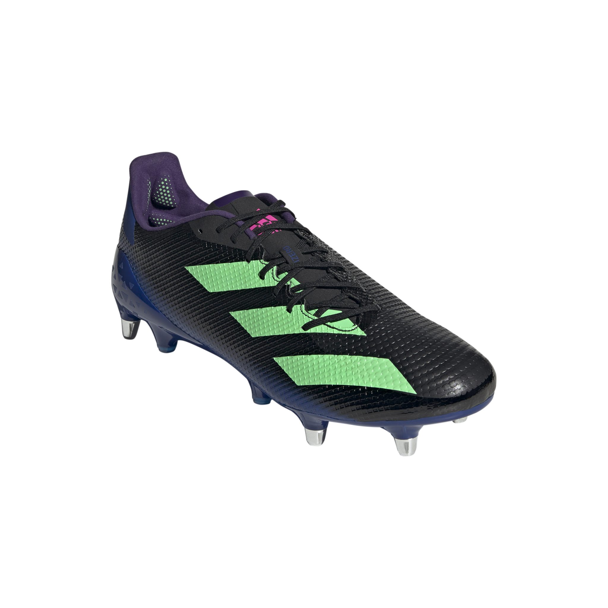 adidas Adizero RS7 (SG) Black Rugby Boots | The Rugby Shop