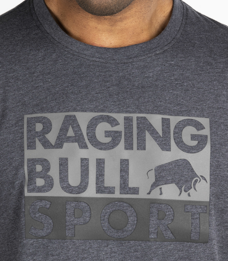 Raging Bull Casual T-Shirt - Dark Grey Marl