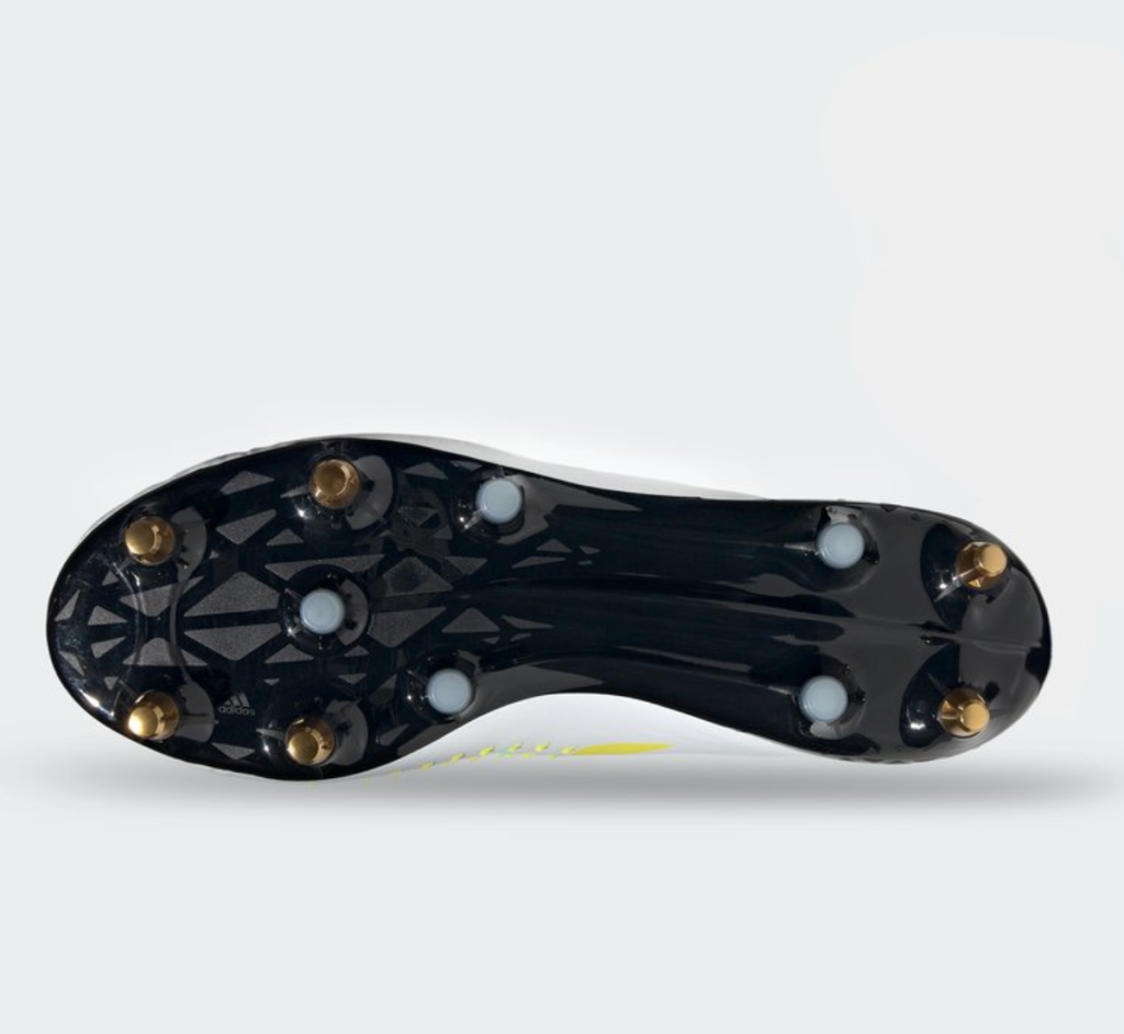 adidas Predator Malice Rugby Boot White/Yellow/Black The Rugby Shop