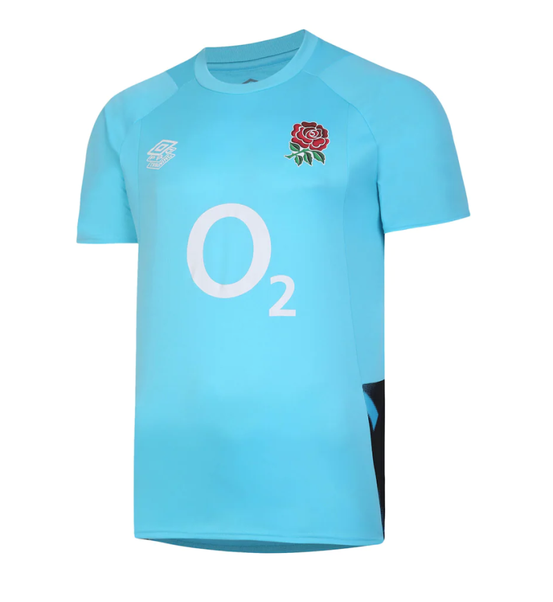England Rugby Gym Training T-Shirt - Blue