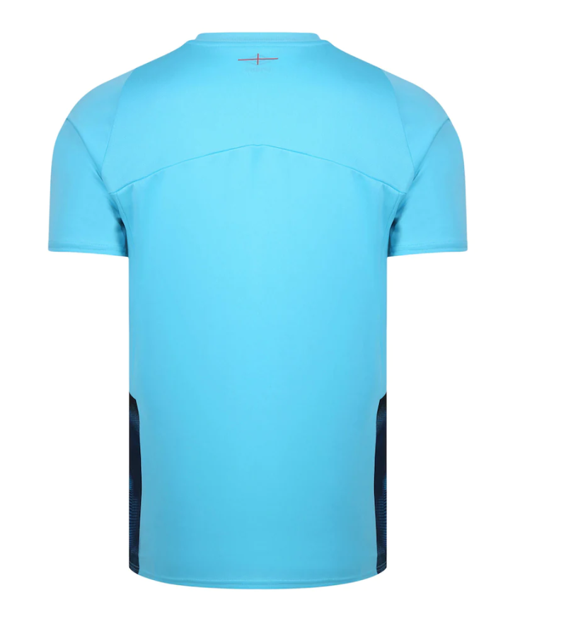 England Rugby Gym Training T-Shirt - Blue back