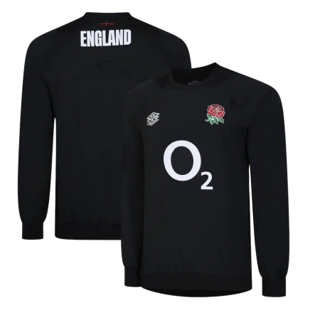 England Warm Up Drill Top back black