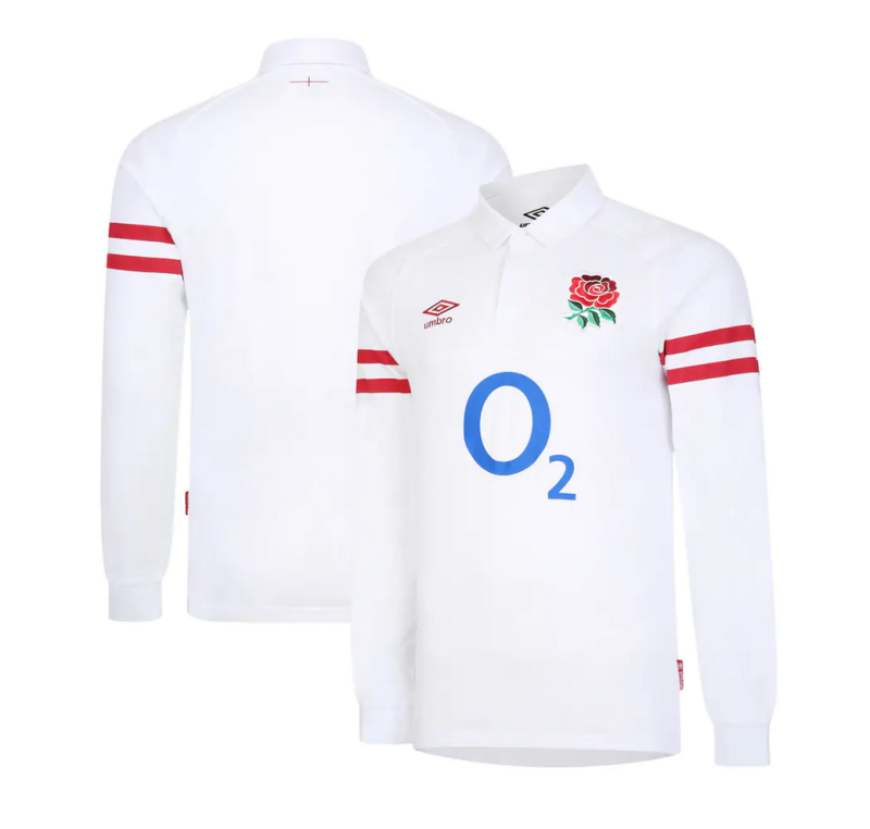 England Rugby Home Classic Long Sleeve Jersey 2022/23 white