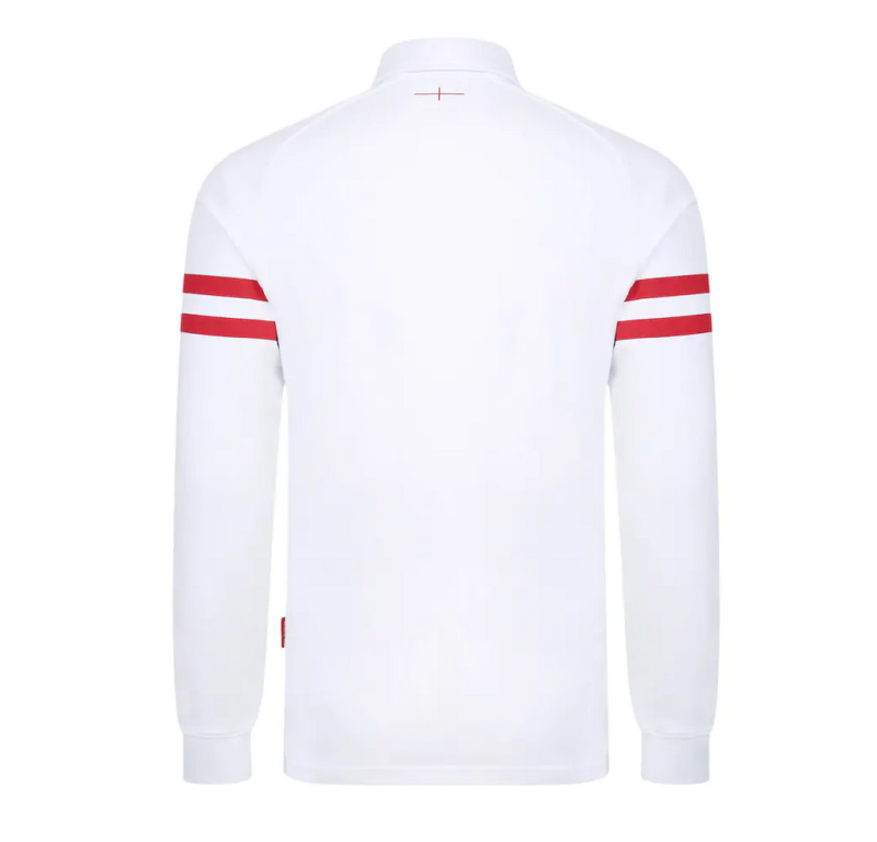 England Rugby Home Classic Long Sleeve Jersey 2022/23 back white