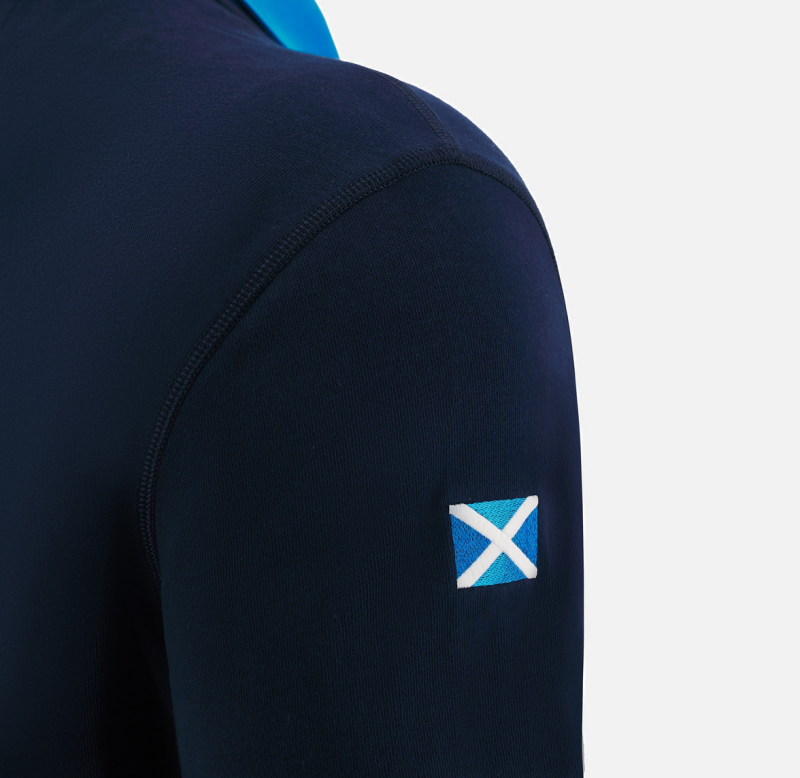 Scotland Rugby Home Cotton Long Sleeve Jersey 22/23 shoulder