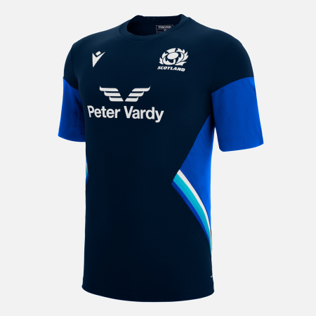 Scotland Rugby 22/23 Poly Gym T-Shirt Navy