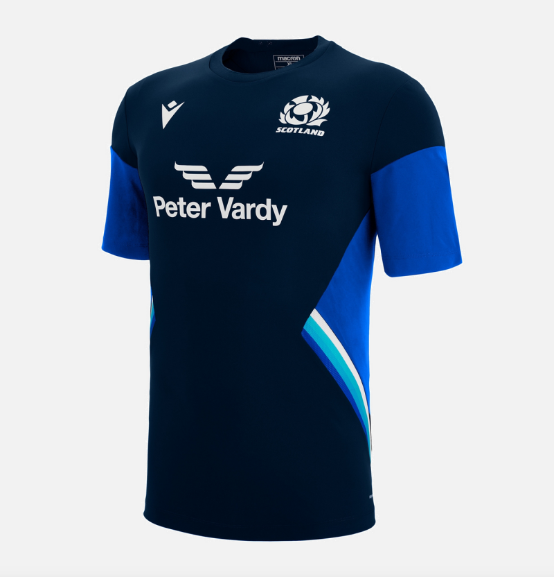 Scotland Rugby 22/23 Poly Gym T-Shirt Navy