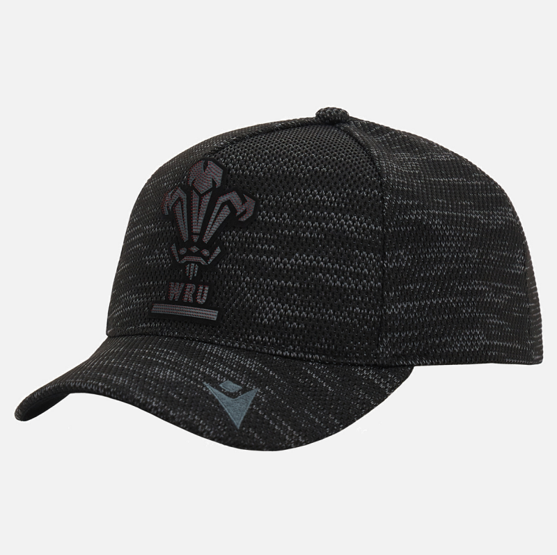 Welsh Rugby black trucker cap
