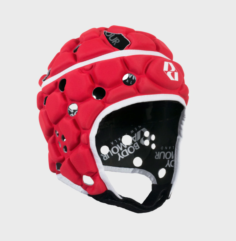 Body Armour Ventilator Rugby Headguard Red