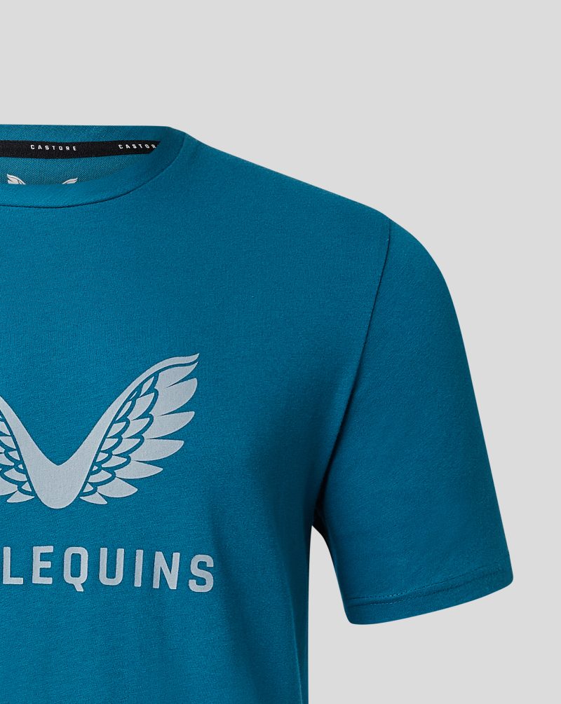 Harlequins Rugby Supports T-shirt Ink Blue left
