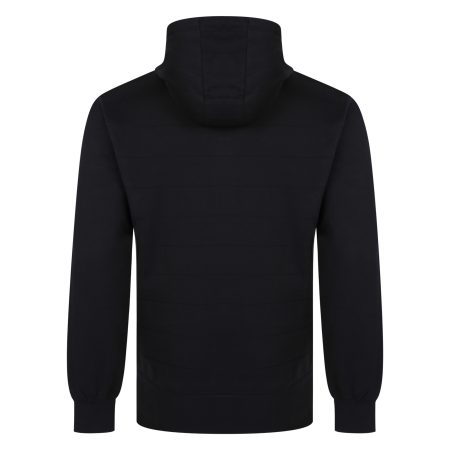 England Classic Quilted Hoodie - Black back