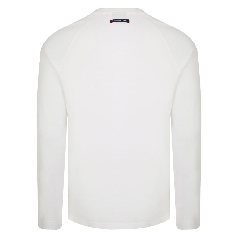 England Rugby Long Sleeve T-shirt White back