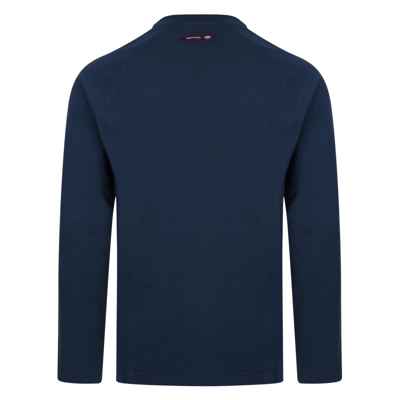 England Rugby Long Sleeve T-shirt Navy back