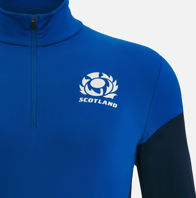 Scotland Rugby 2022/23 1/4 zip softshell sweatshirt front