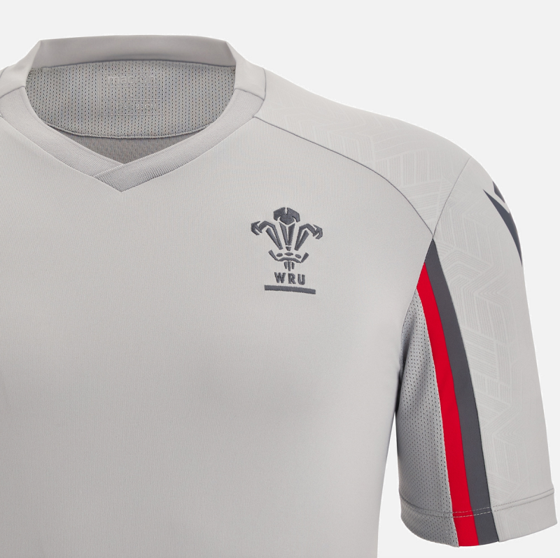 Welsh Rugby 2022/23 grey training tee front