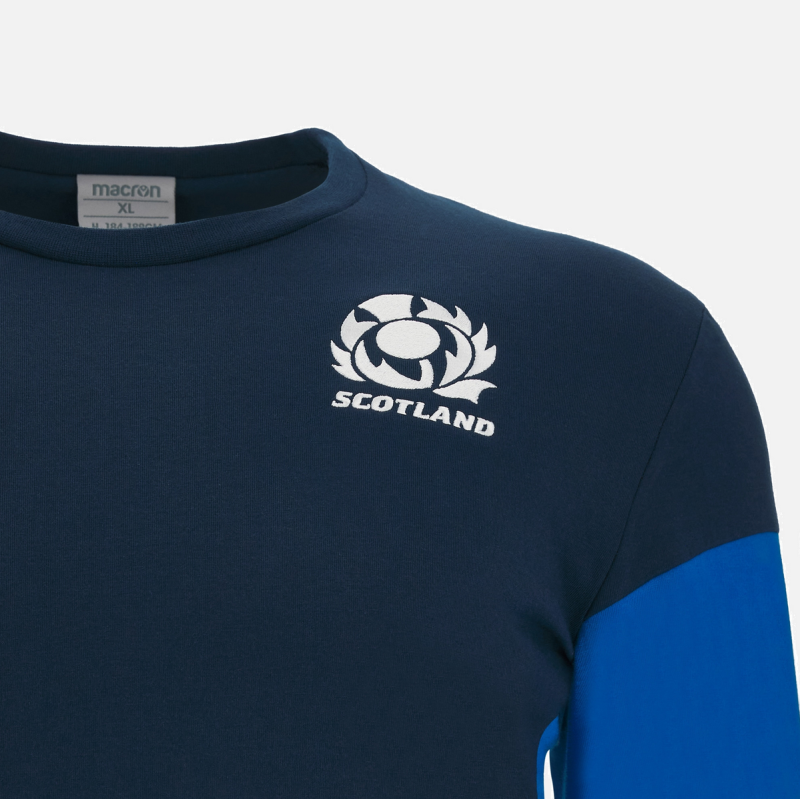 Scotland Rugby 2022/23 long sleeve polycotton tee Front