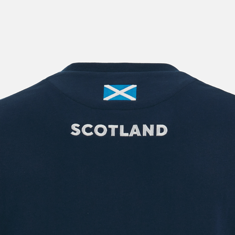 Scotland Rugby 2022/23 long sleeve polycotton tee back