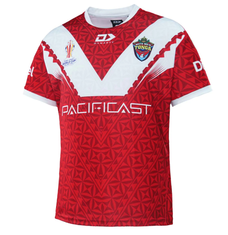2022 Tonga Rugby League Mens Replica World Cup Home Jersey side