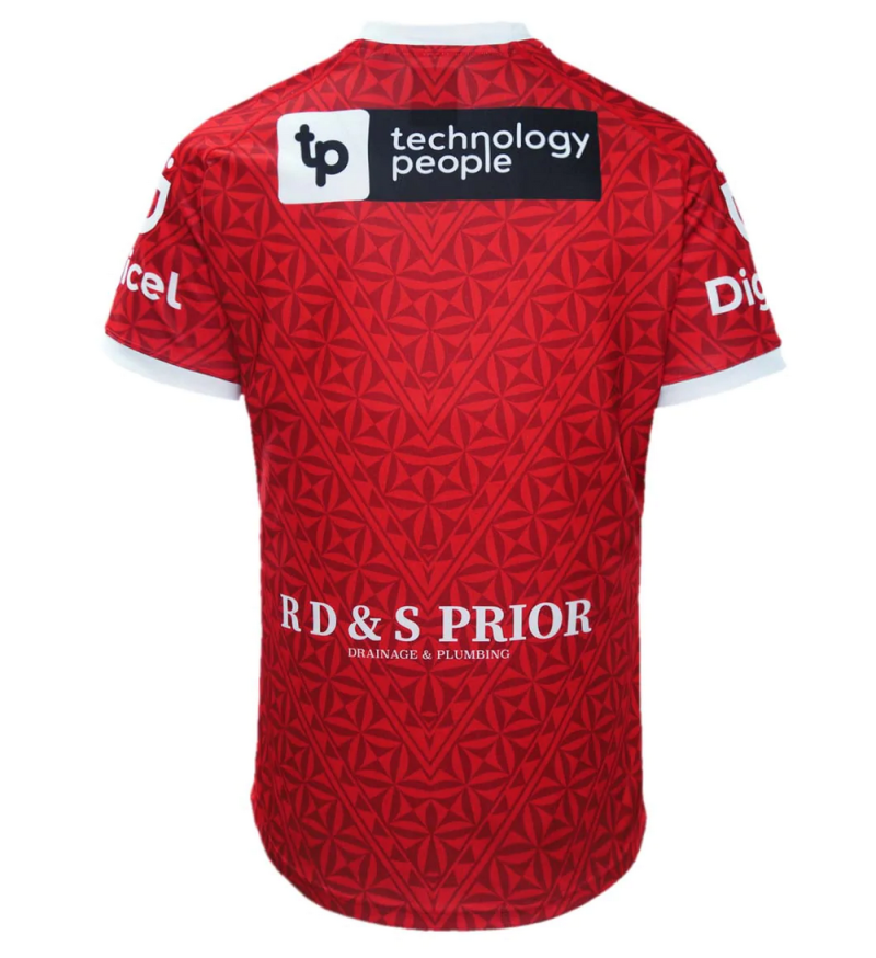 2022 Tonga Rugby League Mens Replica World Cup Home Jersey back