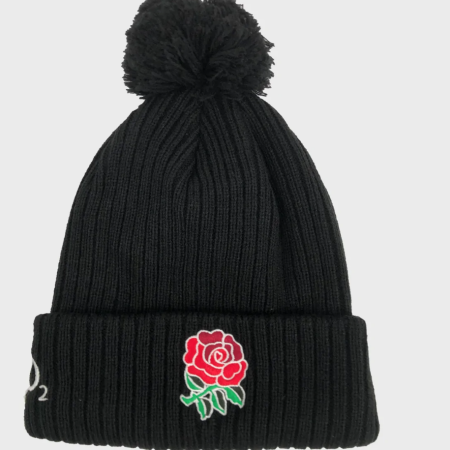 England Rugby Bobble Beanie - Black