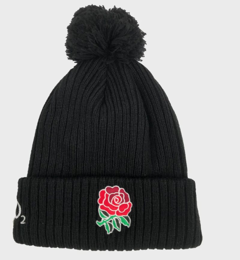 England Rugby Bobble Beanie - Black